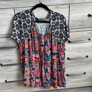 Natural Life tunic like short sleeve dress
